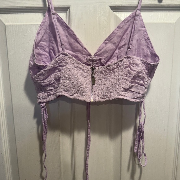 American Threads Lavender Eyelet Top - Picture 3 of 4